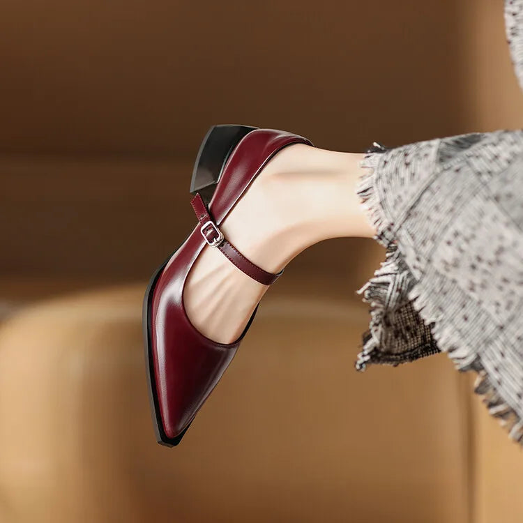 Tacones Allure de cuero genuino