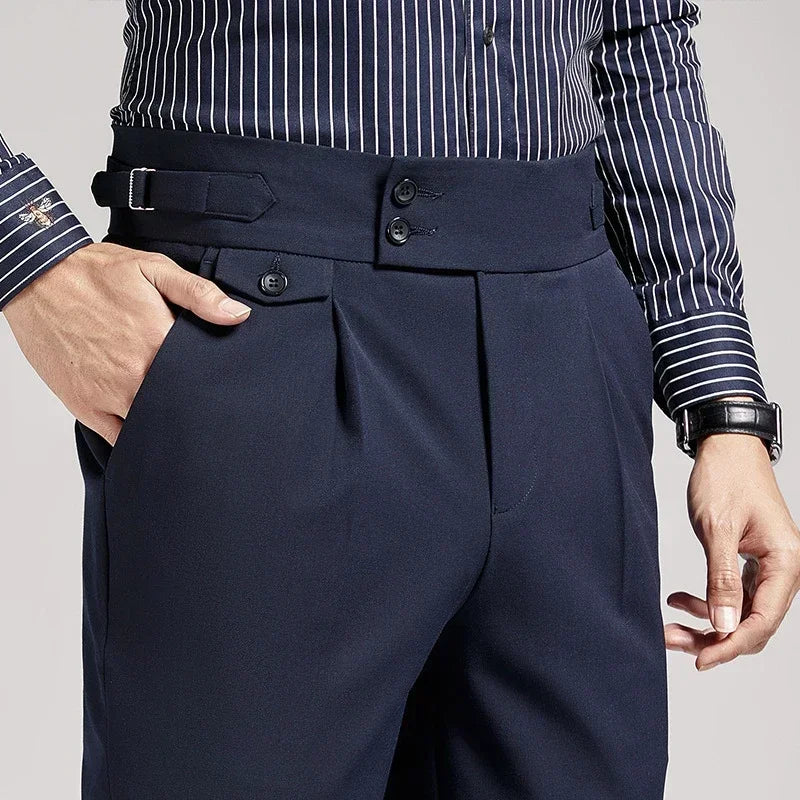 Pantaloni a pieghe Old Money