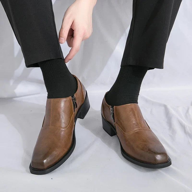 Mocasines Evante de cuero genuino