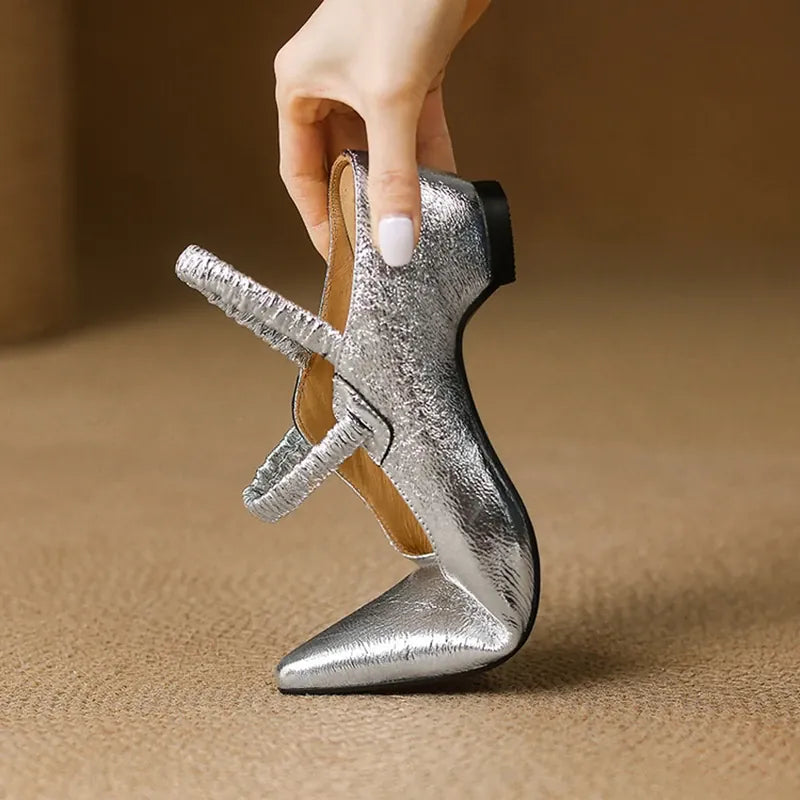 Aurelie flettet slingback