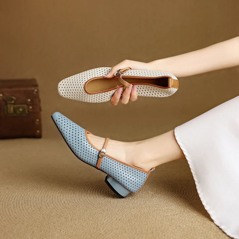 RAIKA GENUINE LEATHER MARY JANES