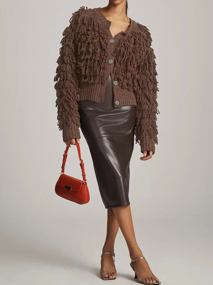 ODETTE FRINGE CARDIGAN