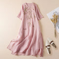 Vestido de lino Lunaria