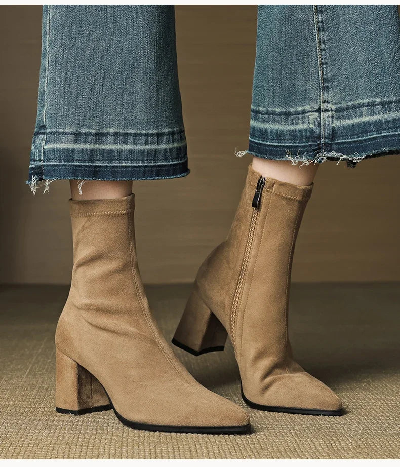 ALORA GENUINE SUEDE BOOTS