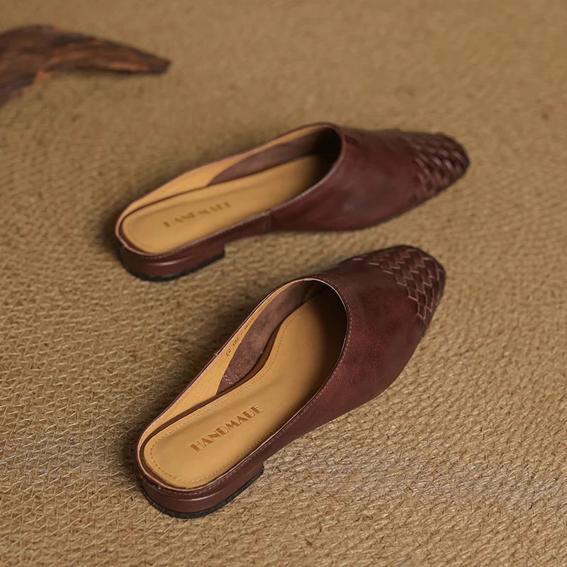 LIORA GENUINE LEATHER MULES