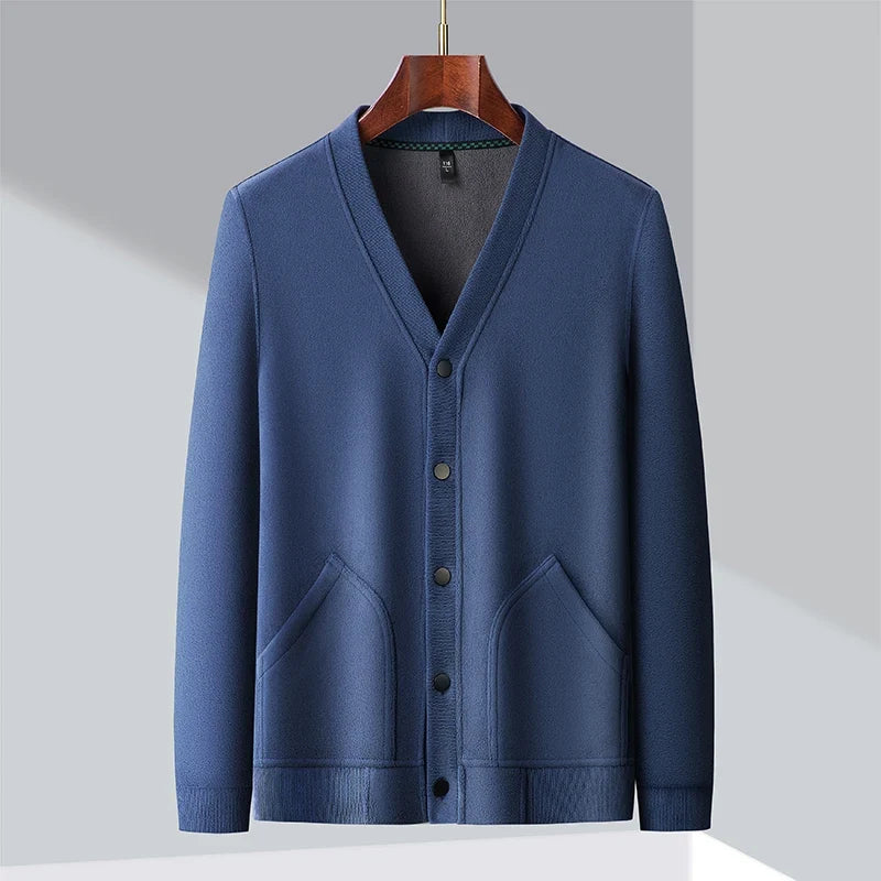 Cardigan classico con scollo a V