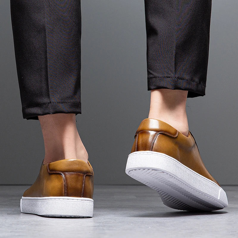 Maver sneakers i ægte læder