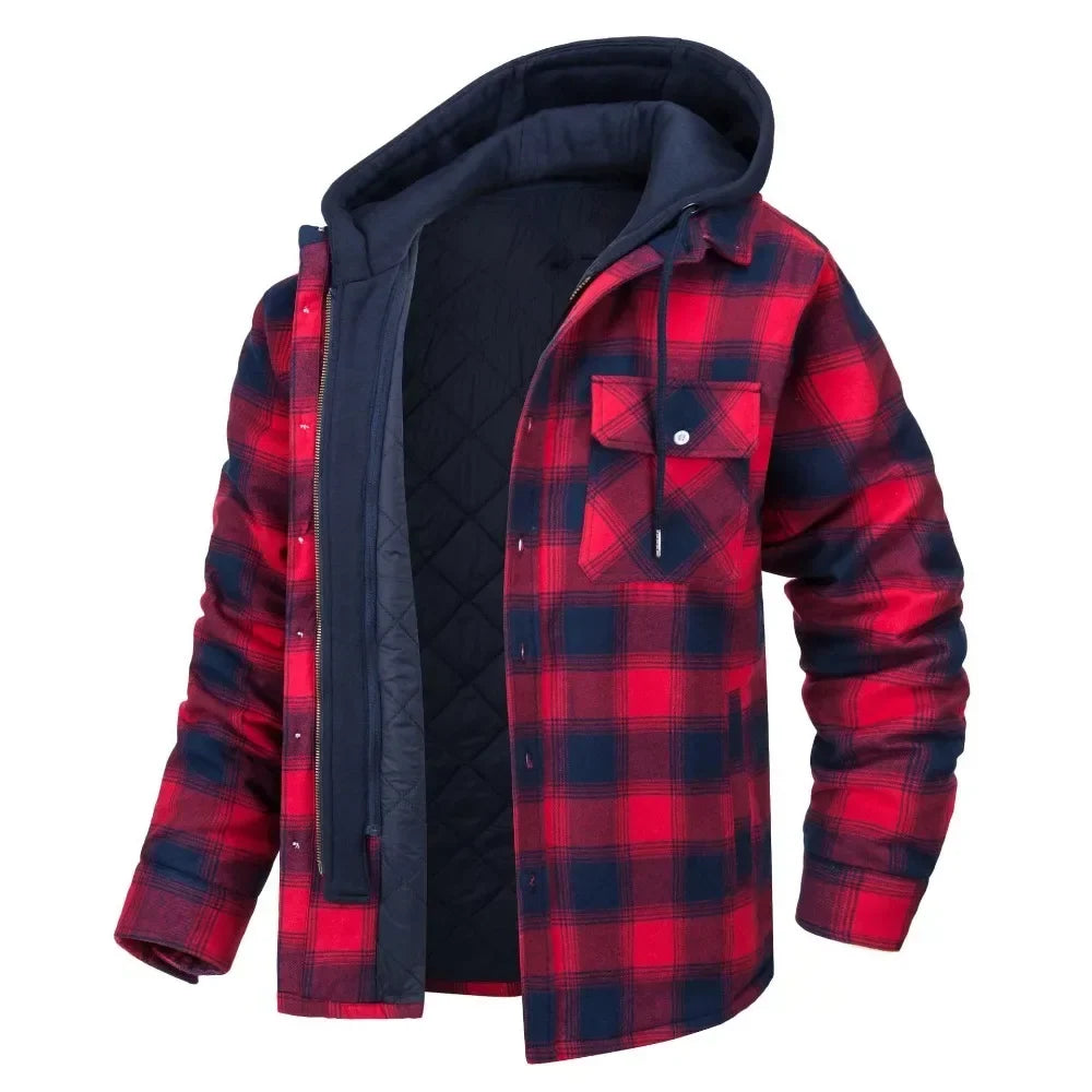 Veste en cachemire à carreaux