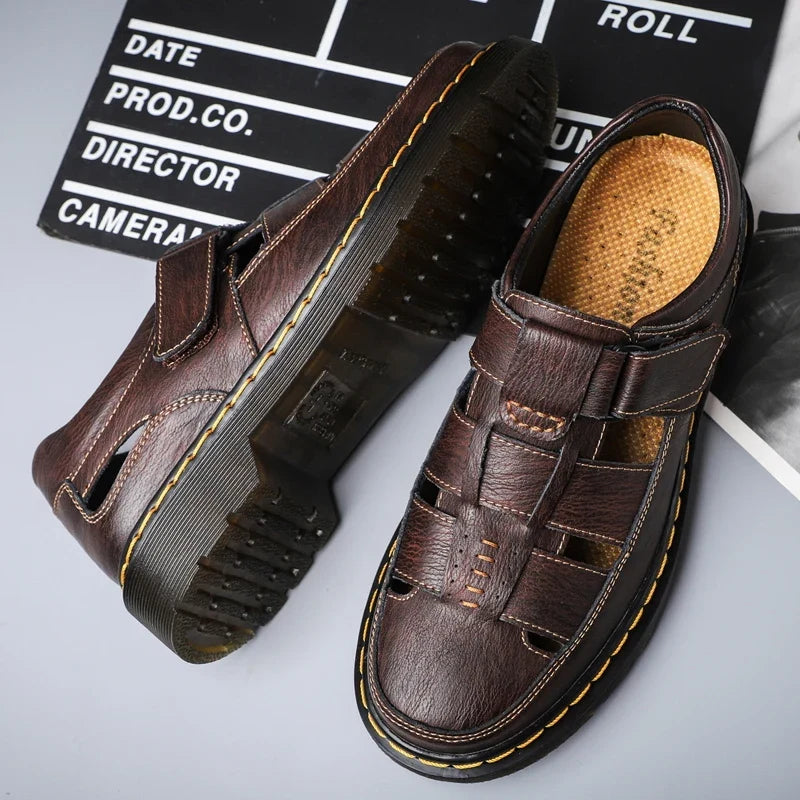 Sandalias Travi de cuero genuino