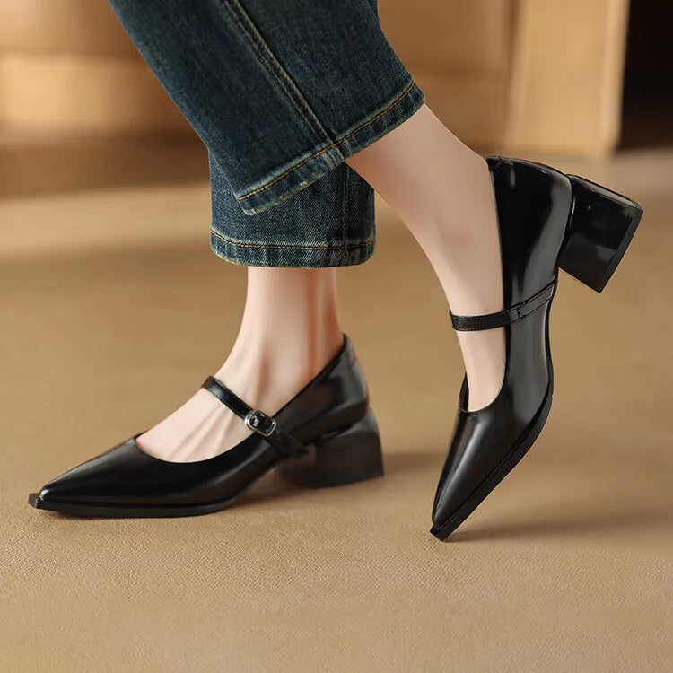 Tacones Allure de cuero genuino