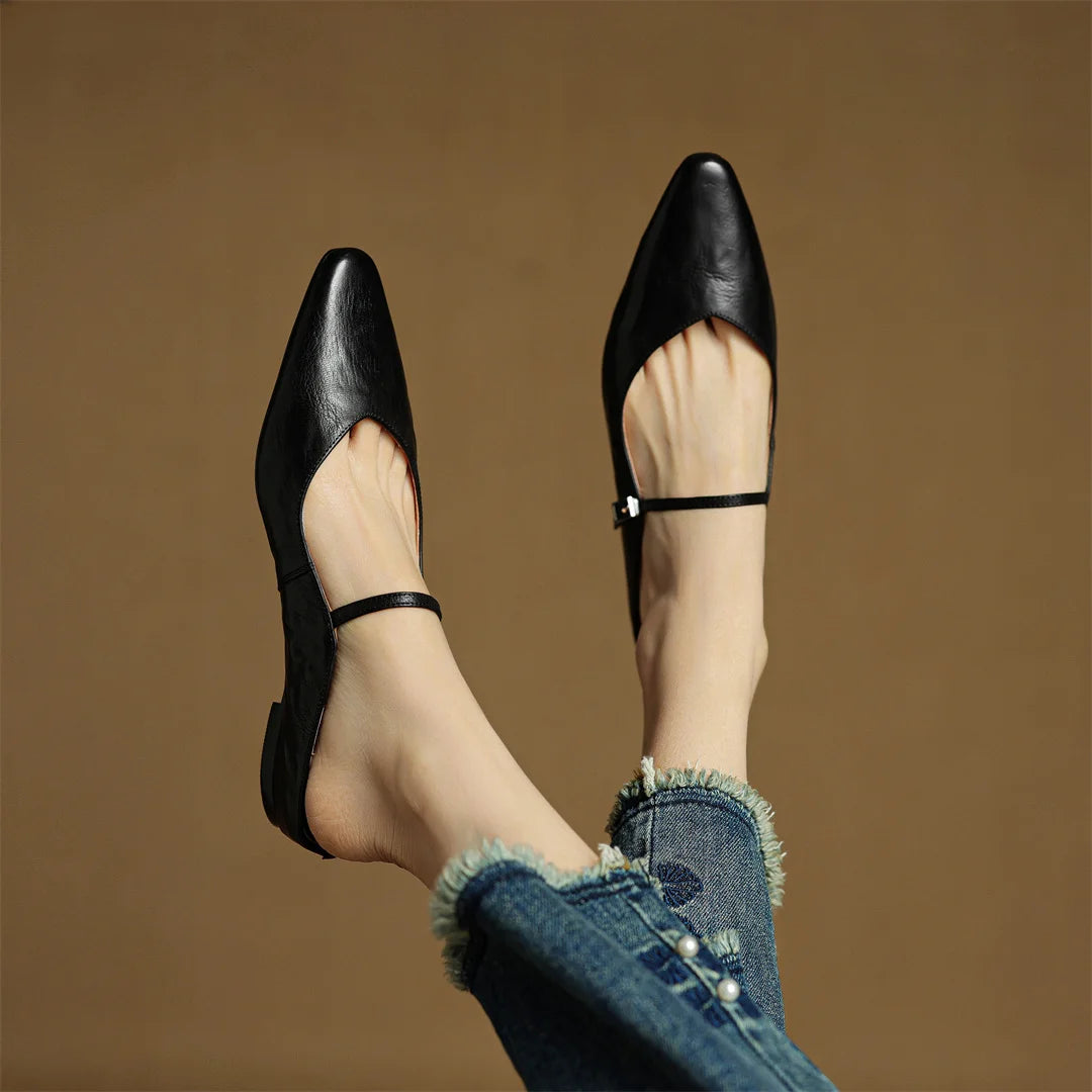 EVELIS GENUINE LEATHER MULES