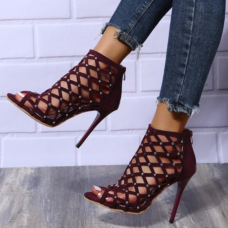 JADA LAMORE STUDDED HEELS