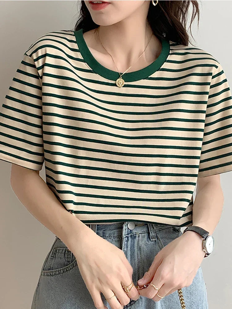 Camicia in cotone a righe Joslyn