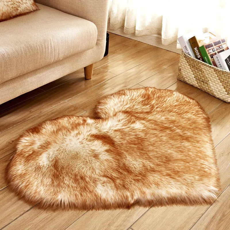 VELVA HEART PLUSH RUG