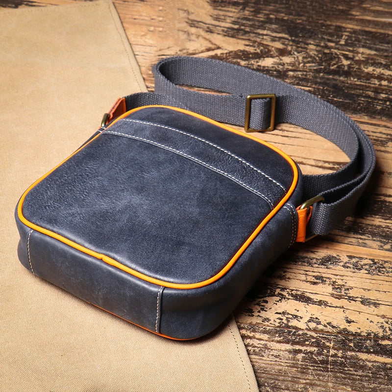 Asher crossbodytas van echt leer