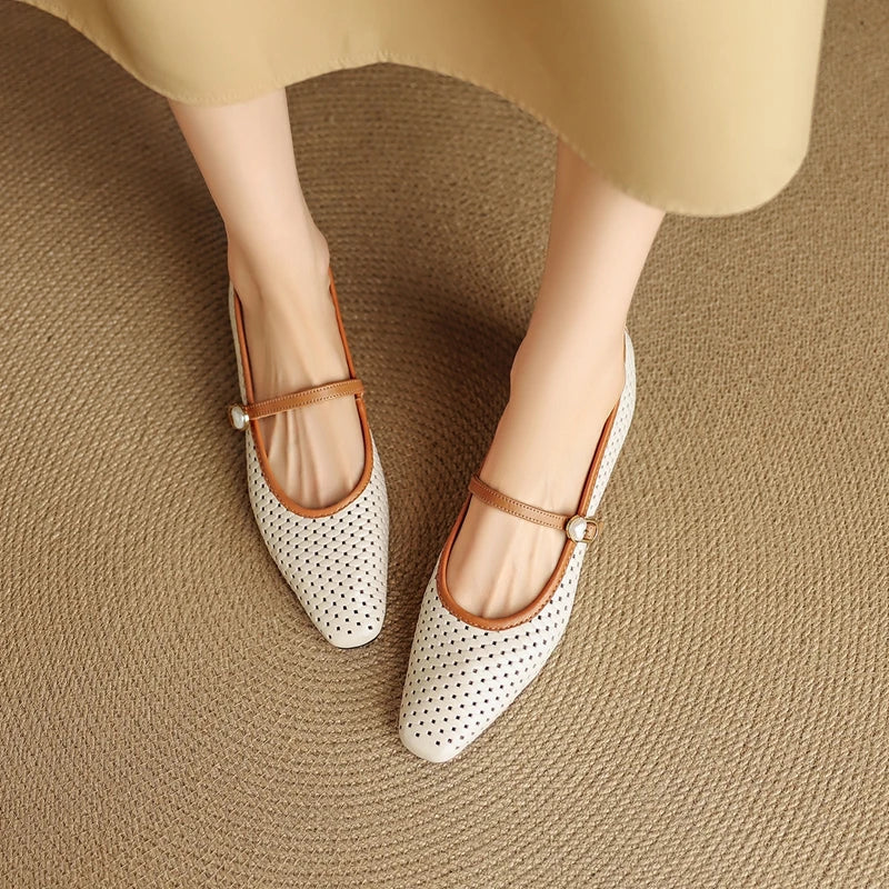 RAIKA GENUINE LEATHER MARY JANES