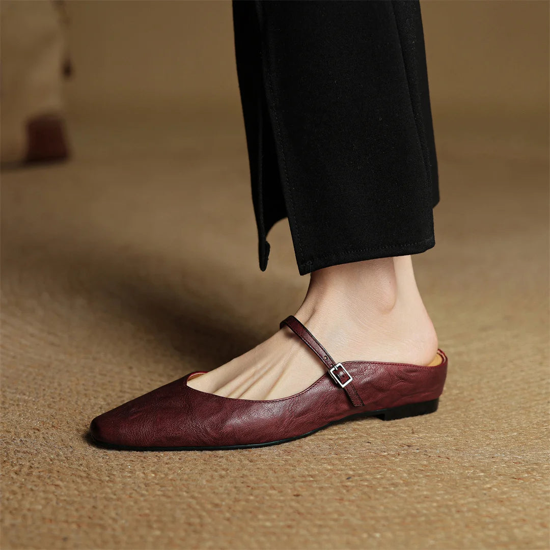 EVELIS GENUINE LEATHER MULES