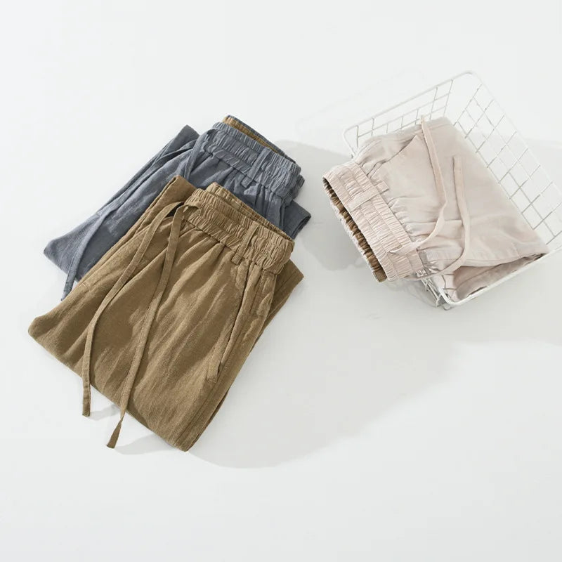 Pantalon en lin Amalfi