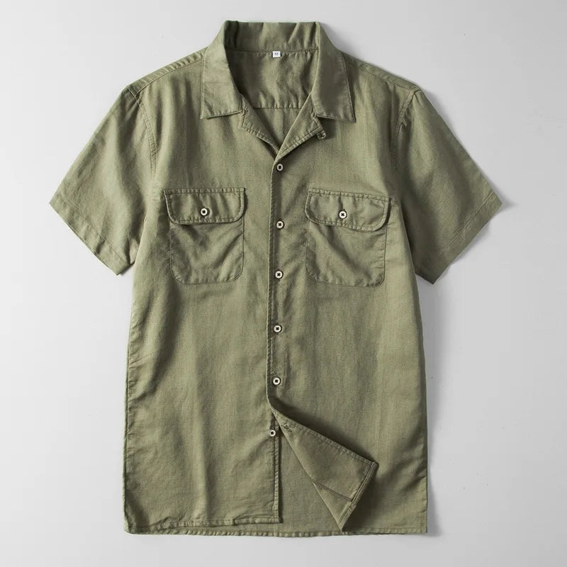 Camicia abbottonata Empire in lino