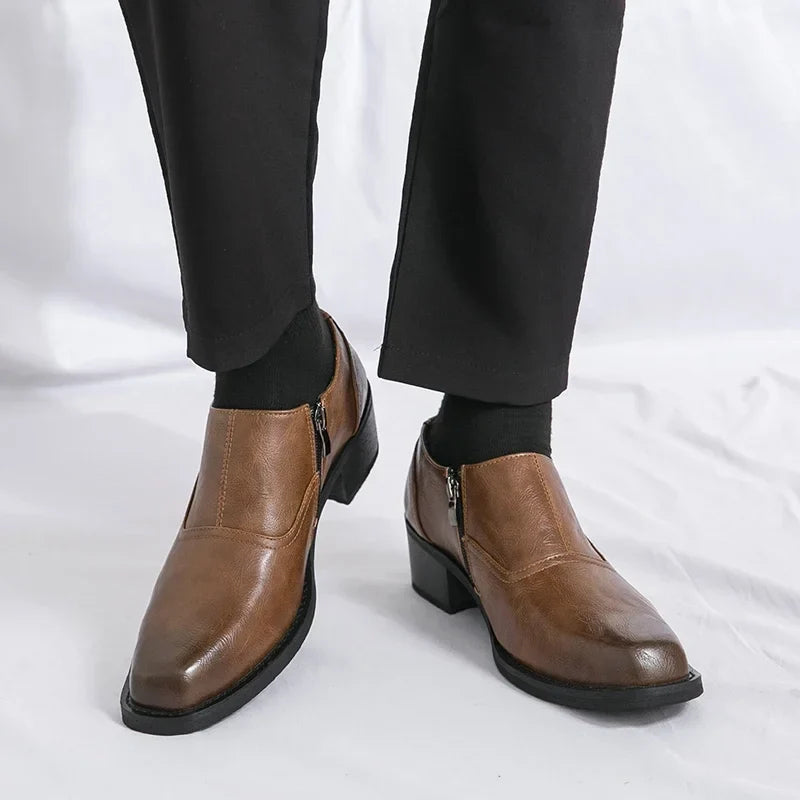 Mocasines Evante de cuero genuino