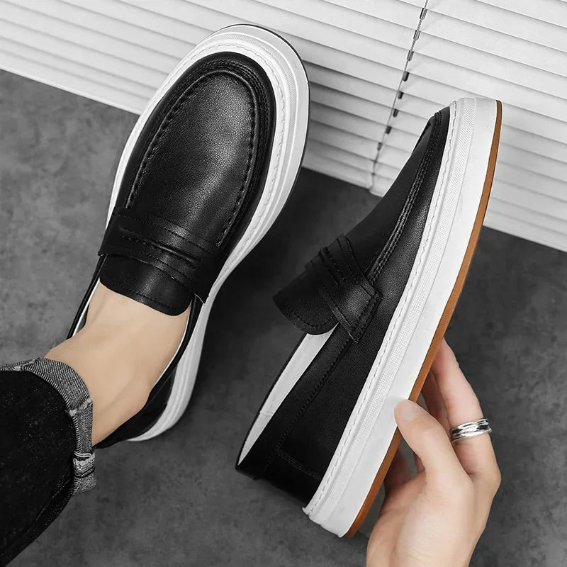 Mocasines Moico de cuero genuino