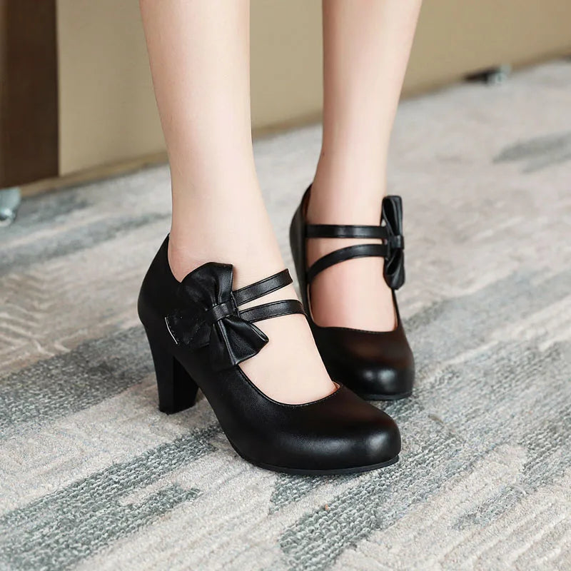 BELLA BOW HEELS