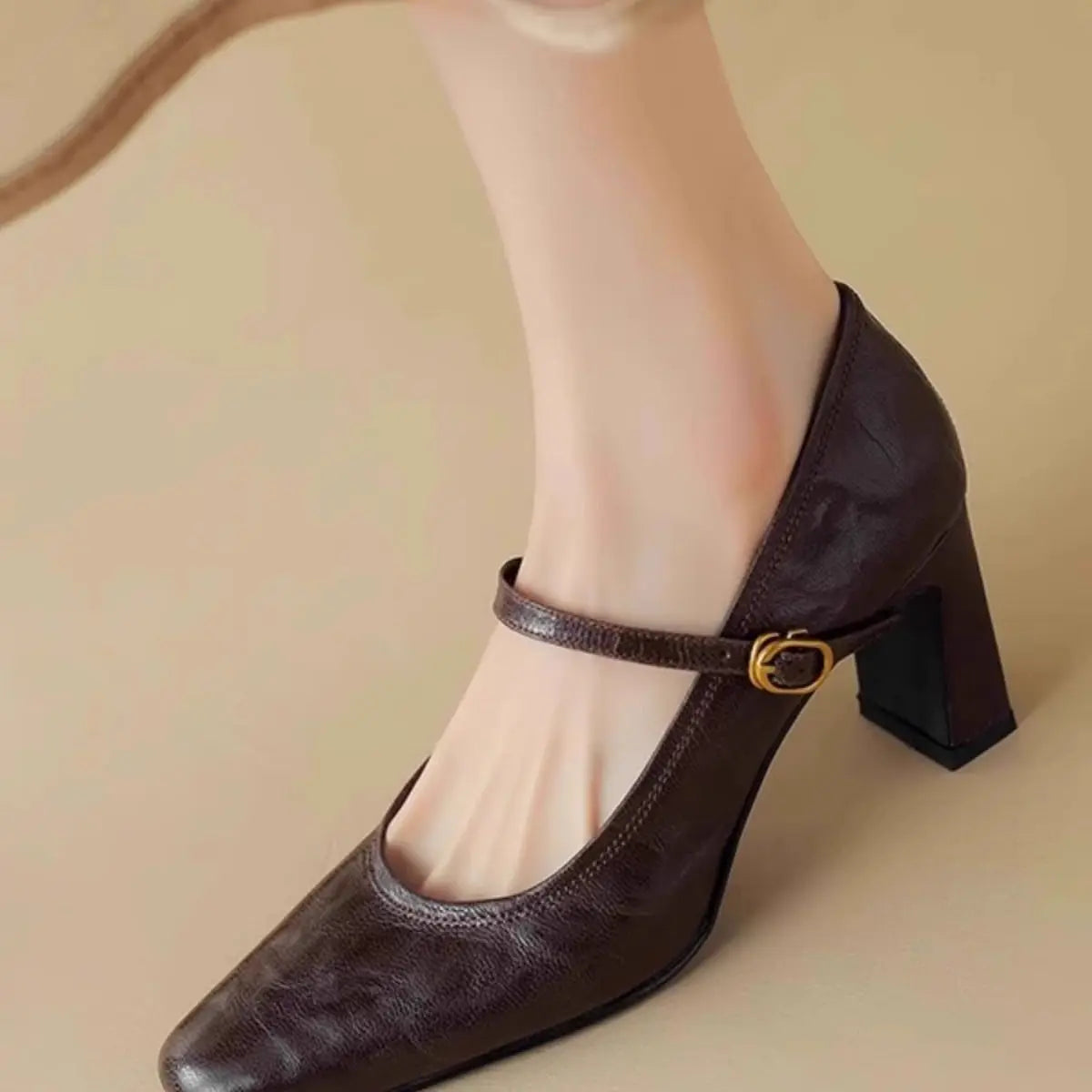 ELARA GENUINE LEATHER HEELS