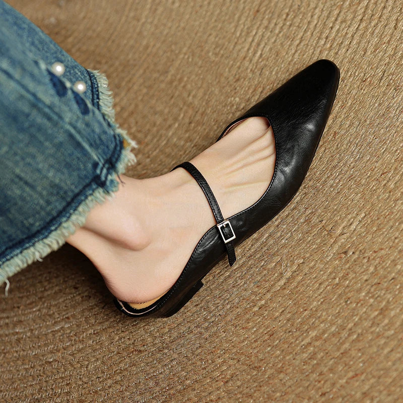 MULES EVELIS DE CUERO GENUINO