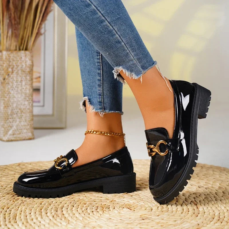 Mocassins Marlis em pele