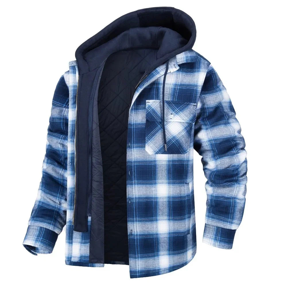 Veste en cachemire à carreaux