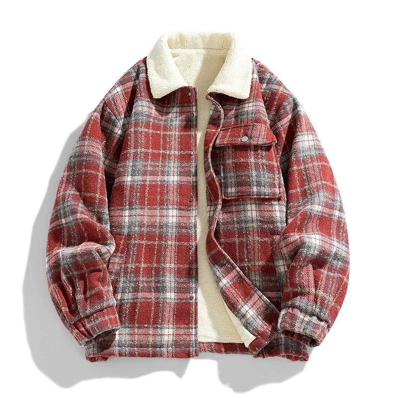 Veste classique en cachemire à carreaux