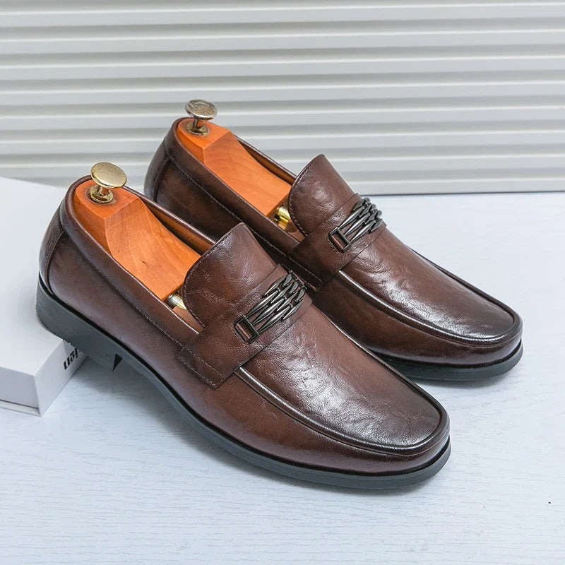 Mocasines Macon de cuero genuino