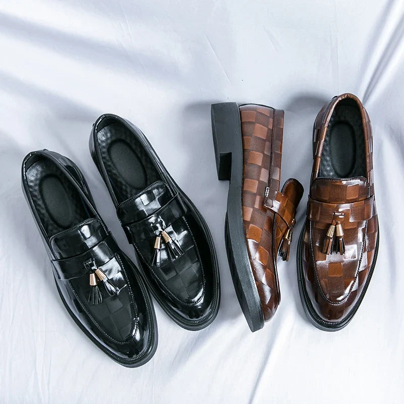 Lorenzo loafers i äkta läder
