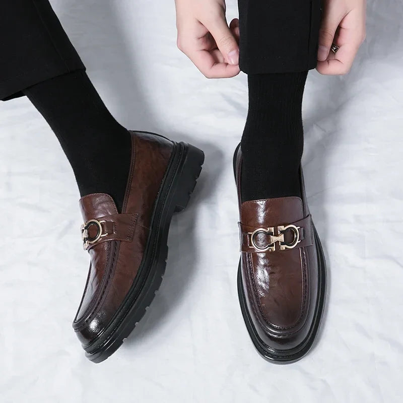 Mocassins Wilbur em pele