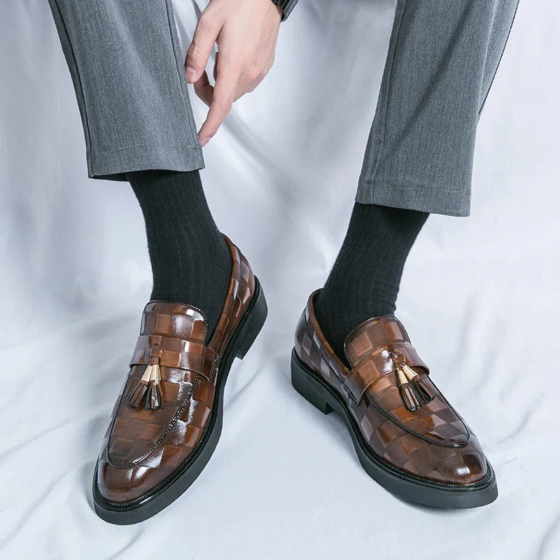 Lorenzo loafers i äkta läder