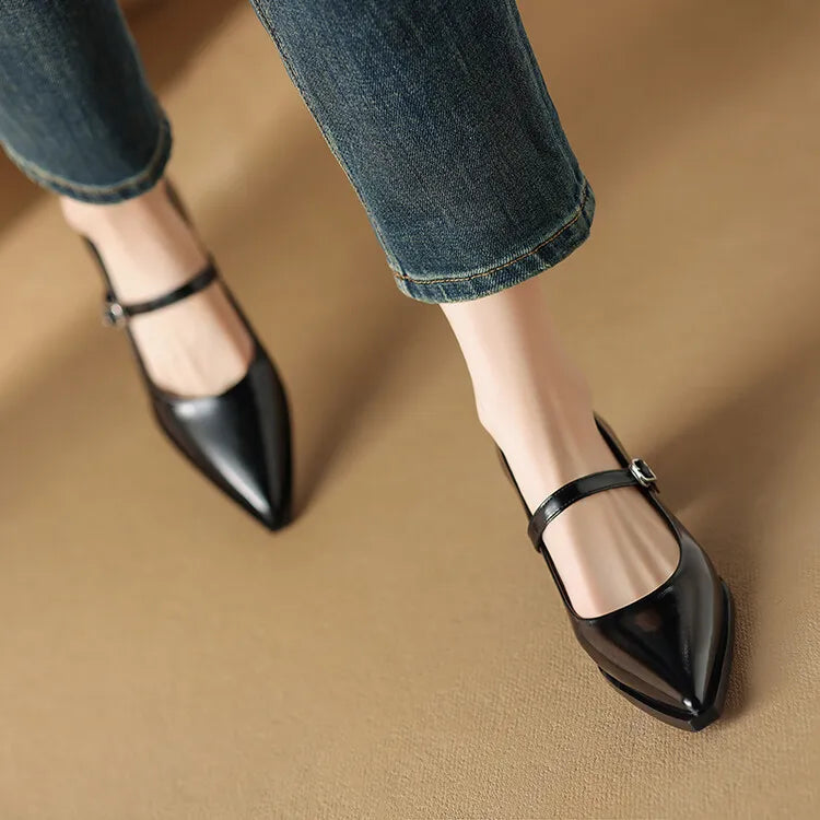 Tacones Allure de cuero genuino
