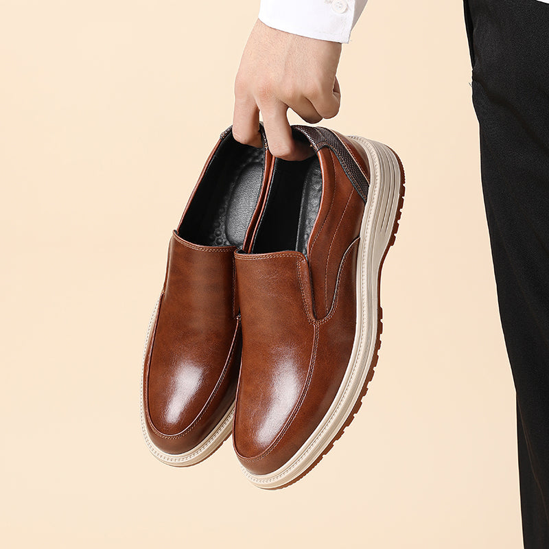 Zapatos sin cordones de cuero pulido Daren