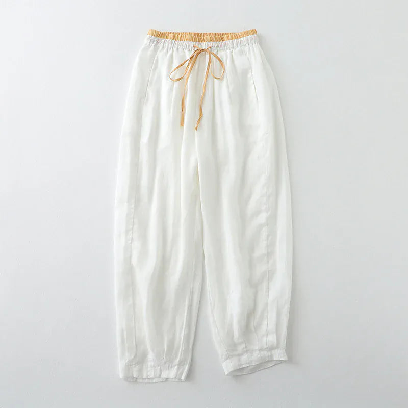 Pantalon décontracté en lin Marni