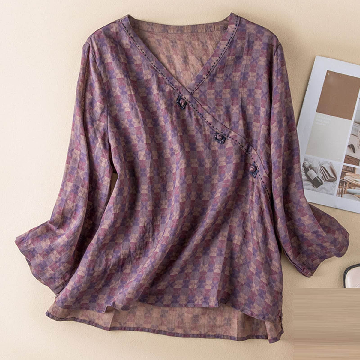 Blusa incrociata Thalia