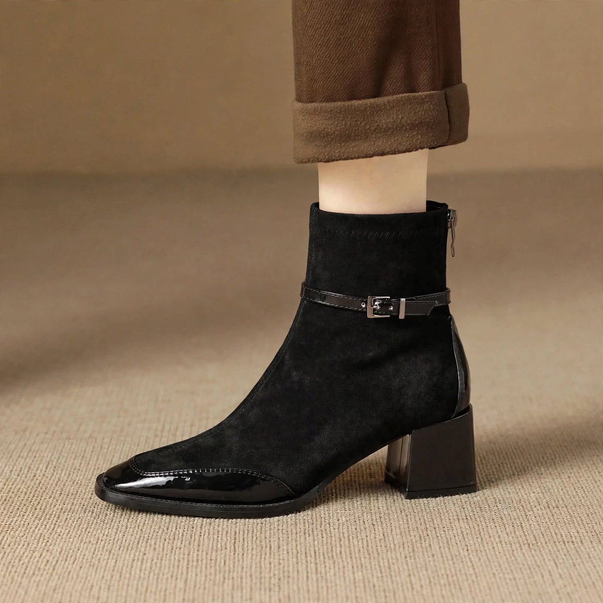 Sloane ankelboots i mocka