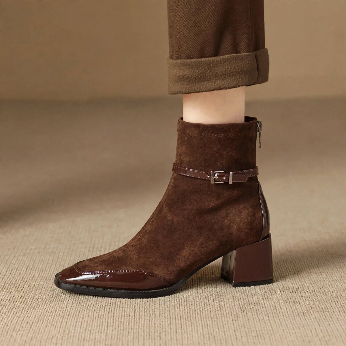 Sloane ankelboots i mocka