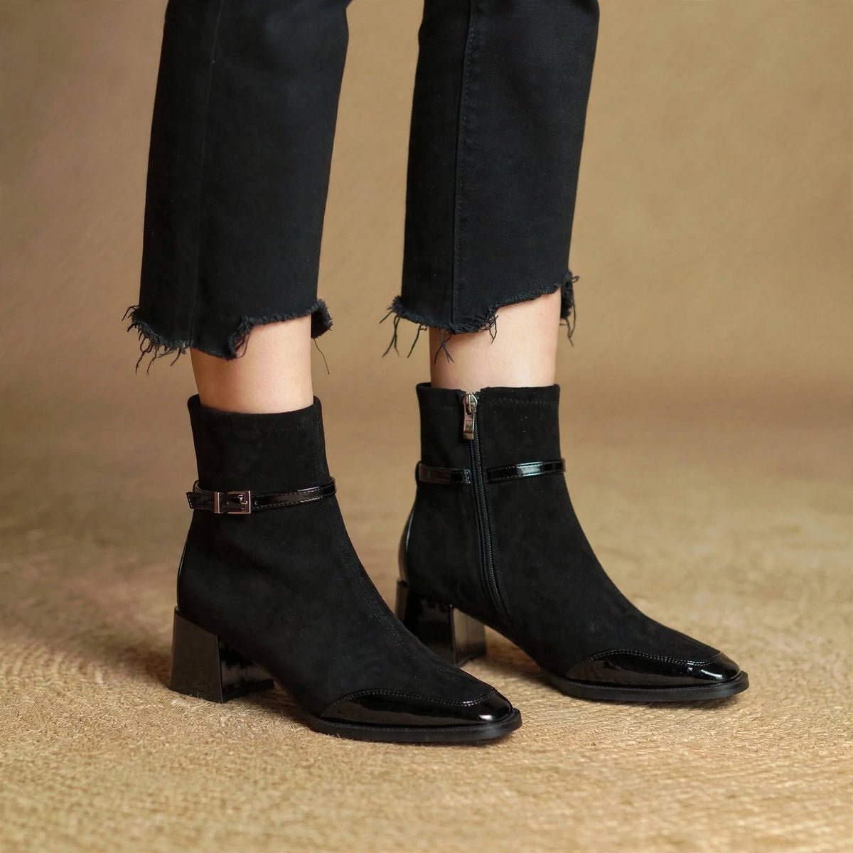 Sloane ankelboots i mocka