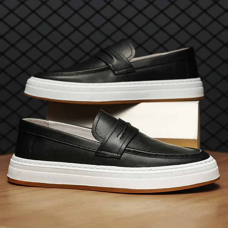 Mocasines Moico de cuero genuino