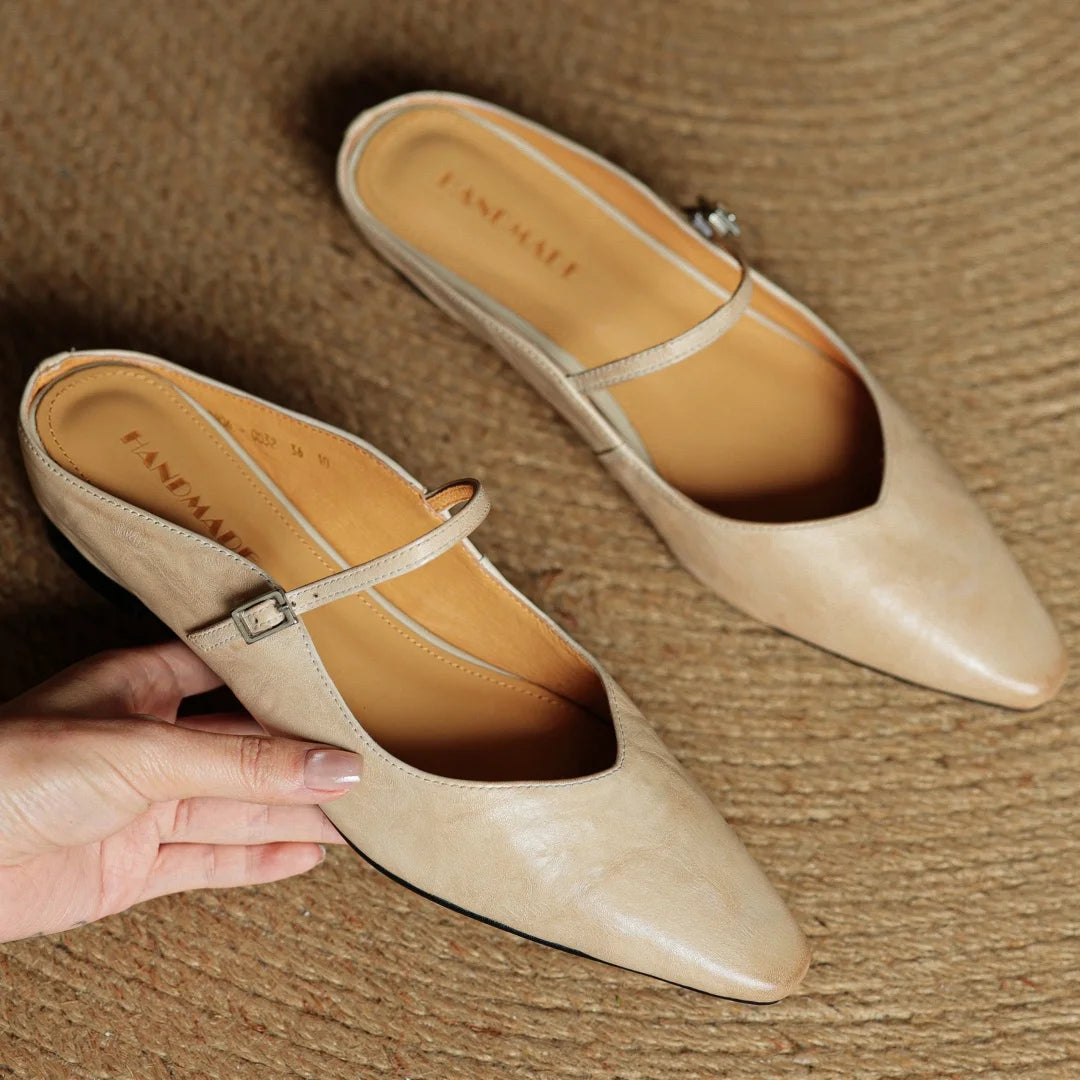 EVELIS GENUINE LEATHER MULES