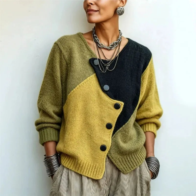 SABINE COLOURBLOCK CARDIGAN