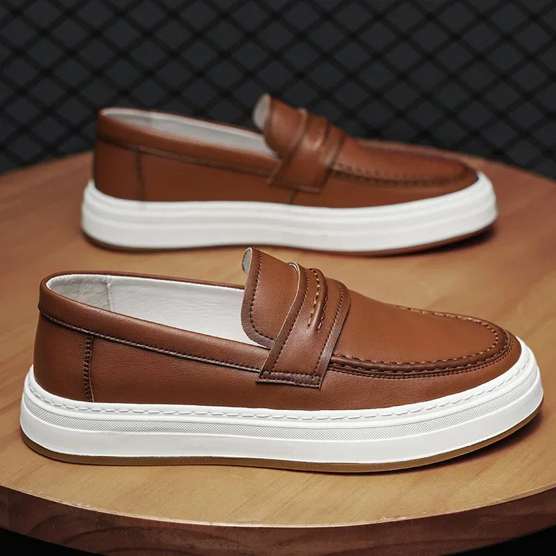 Mocasines Moico de cuero genuino