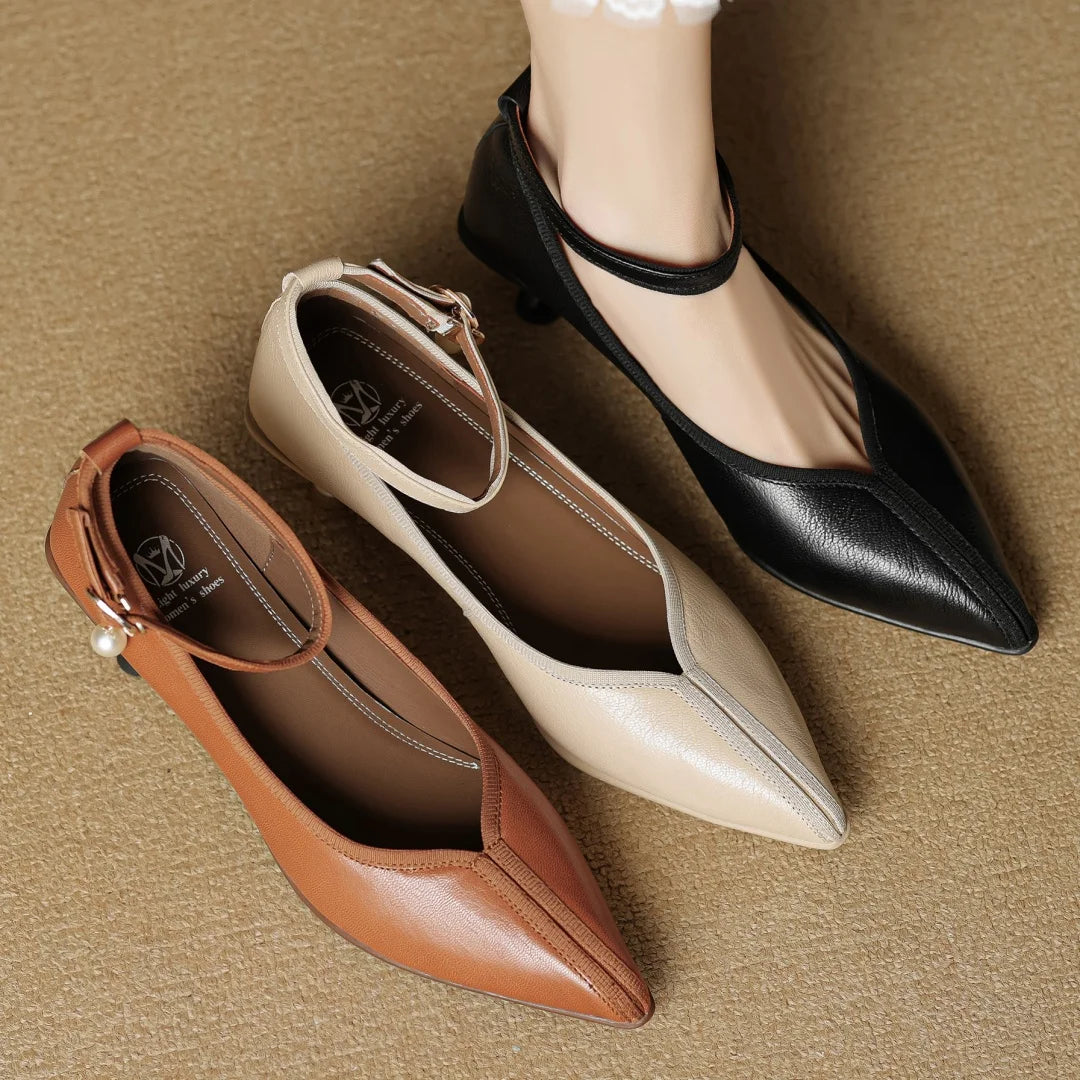 BELLARA GENUINE LEATHER HEELS
