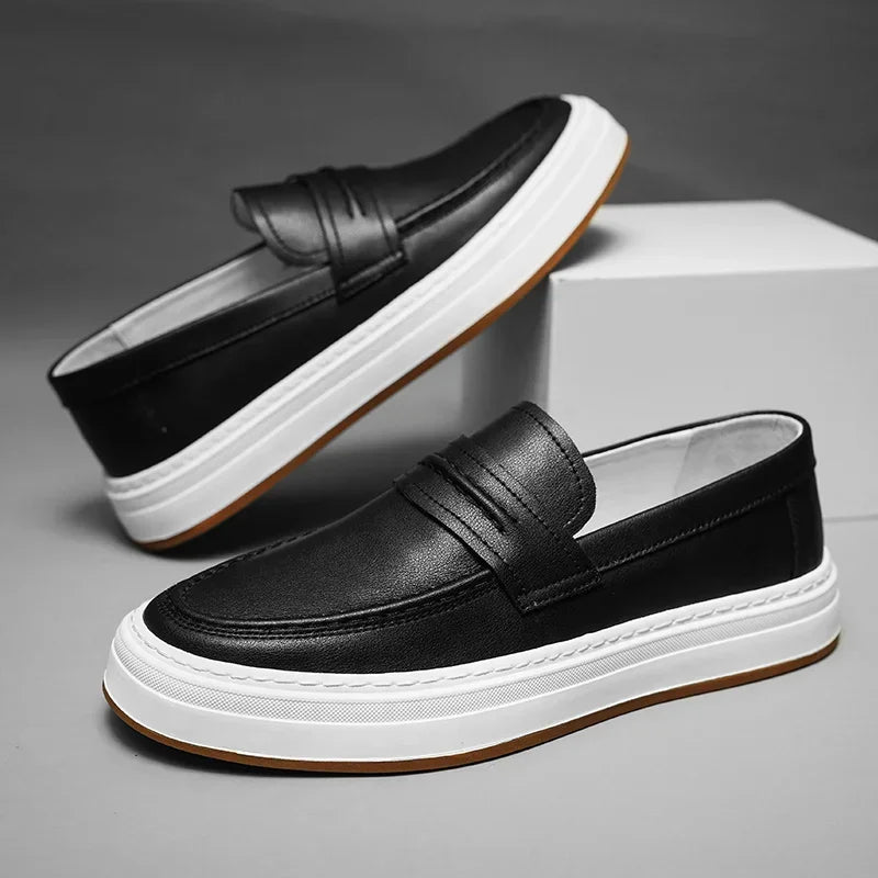 Mocasines Moico de cuero genuino