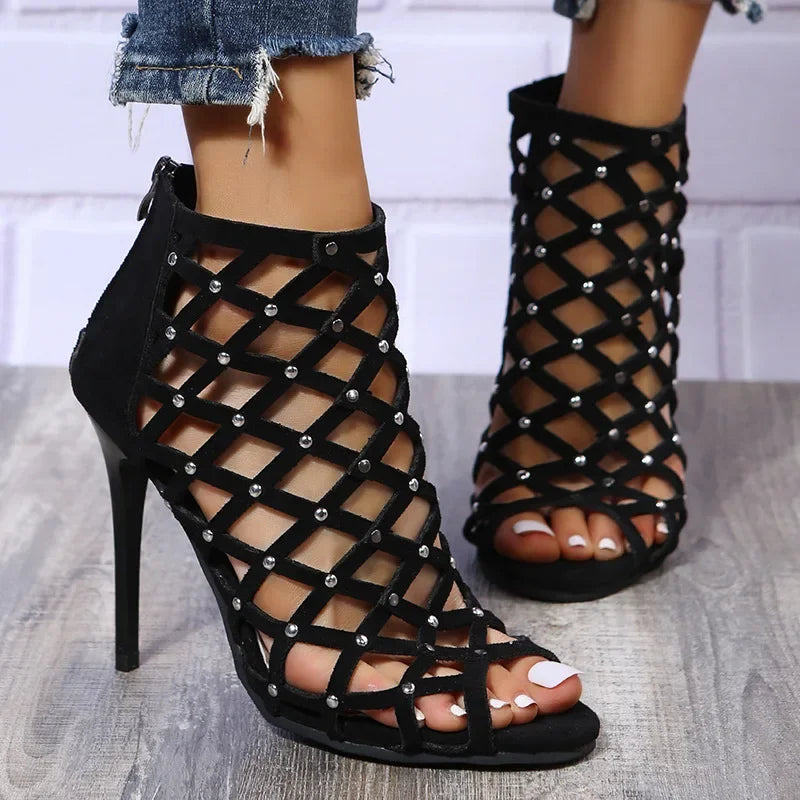 JADA LAMORE STUDDED HEELS