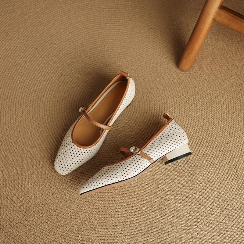 RAIKA GENUINE LEATHER MARY JANES